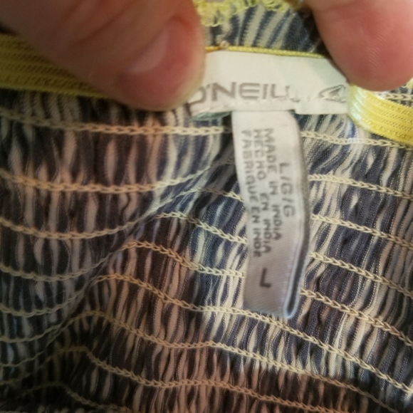 O'Neill size large strapless stripy dress - Picture 5 of 8